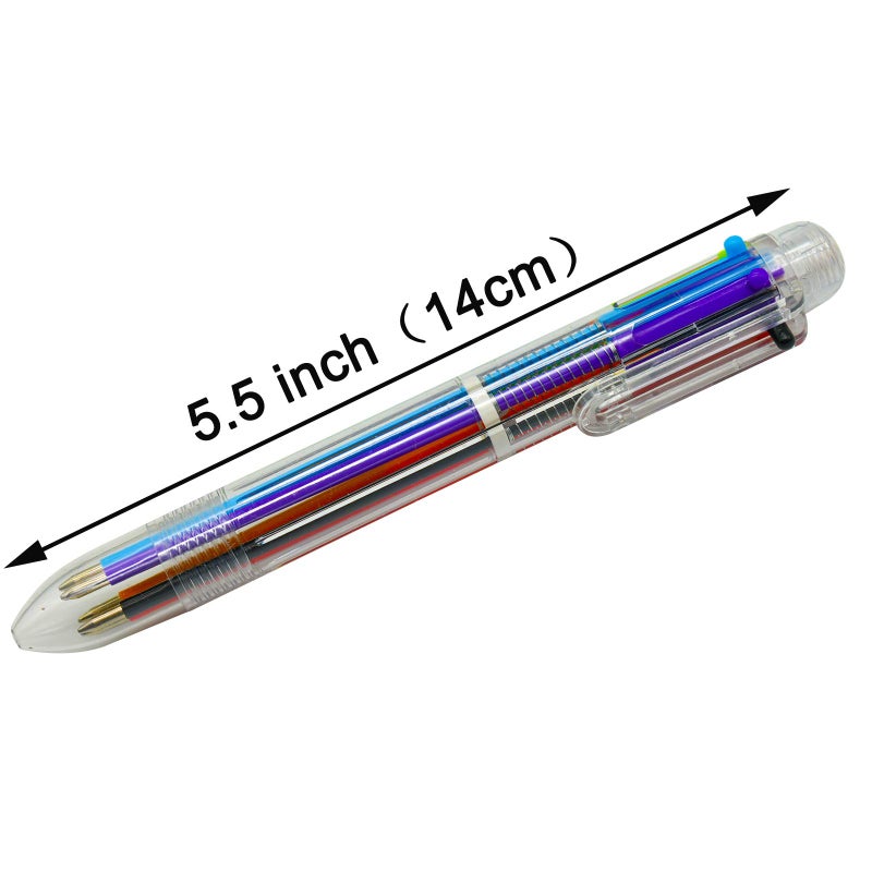 Maydahui 20 PCS Multicolor Ballpoint Pen 6-in-1 Assorted Colors Retractable Ball point Pens for Smooth Writing - Image 2